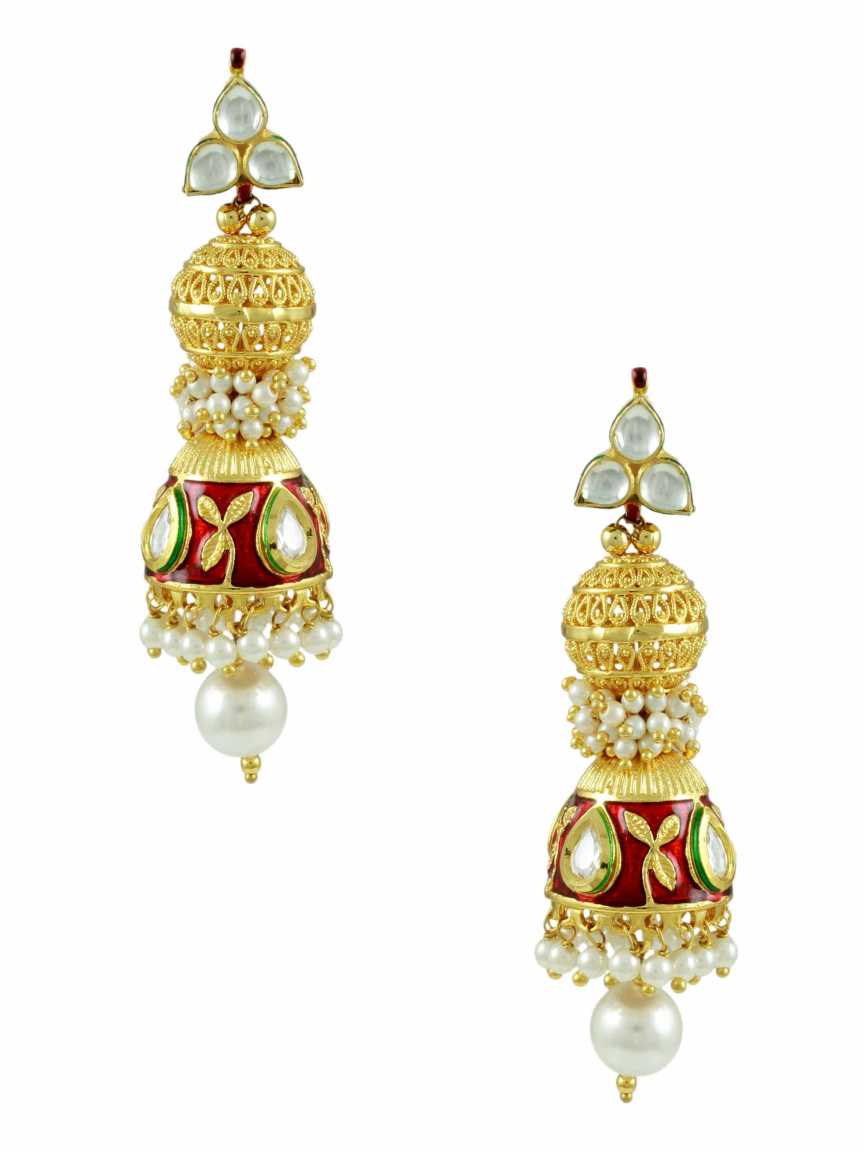 EARRING in JADAU KUNDAN Style | Design - 11086