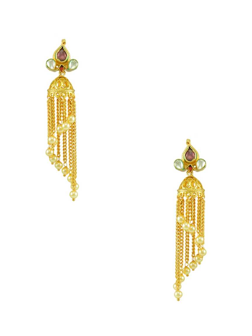 EARRING in JADAU KUNDAN Style | Design - 15014