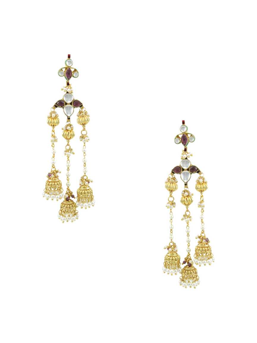 EARRING in JADAU KUNDAN Style | Design - 15252