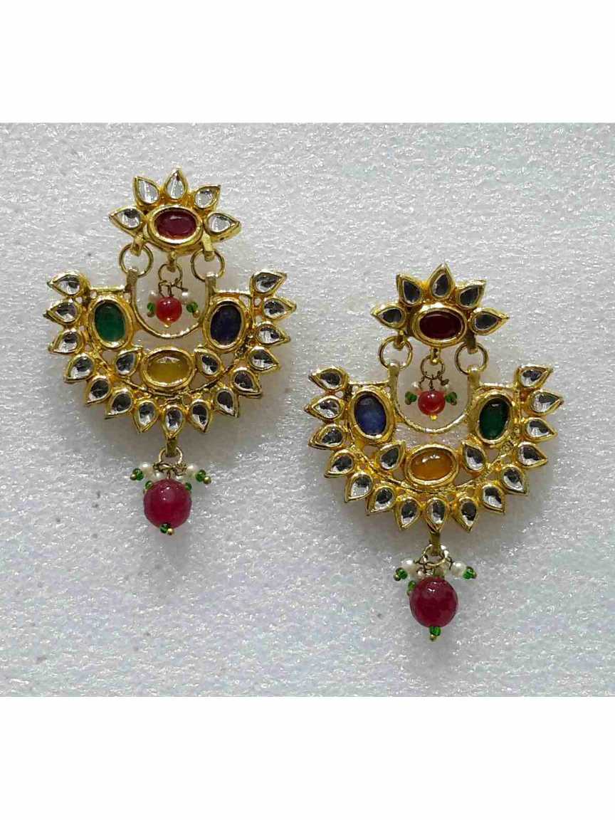 EARRING in JADAU KUNDAN Style | Design - 15299