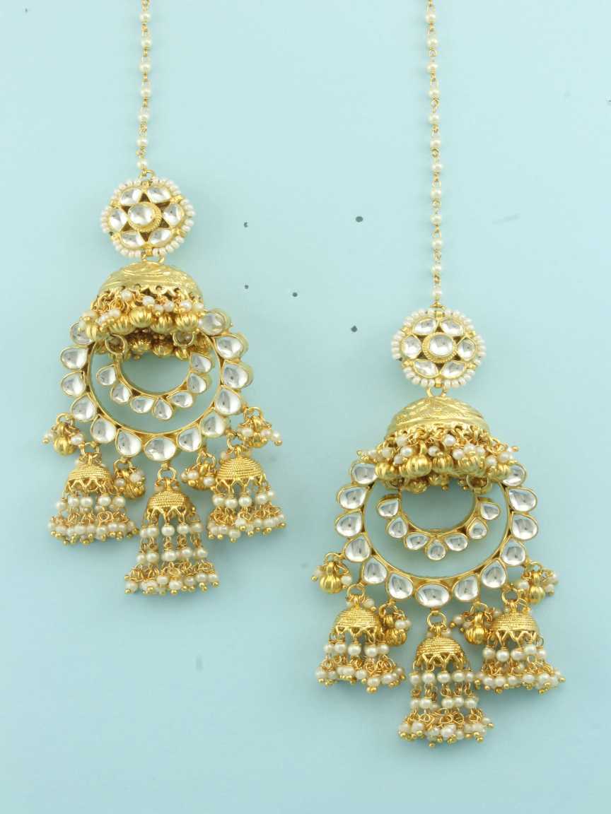 EARRING in JADAU KUNDAN Style | Design - 16496