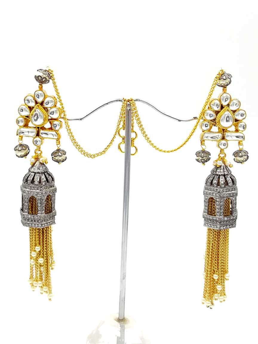 EARRING in JADAU KUNDAN Style | Design - 17755