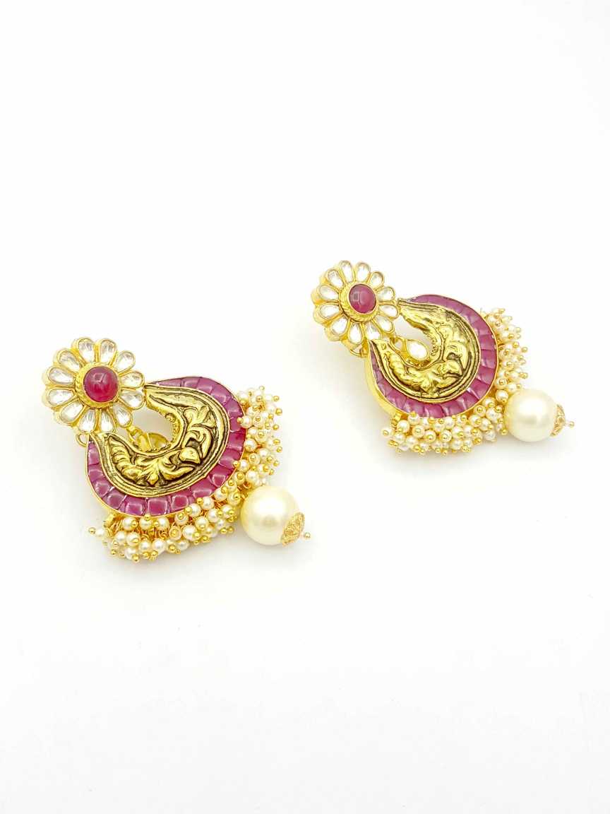 EARRING in JADAU KUNDAN Style | Design - 18266