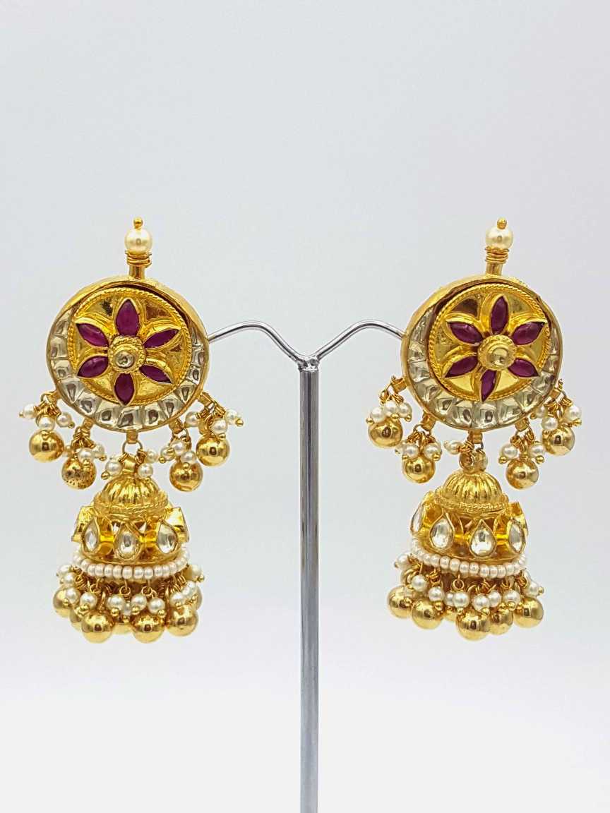 EARRING in JADAU KUNDAN Style | Design - 18334