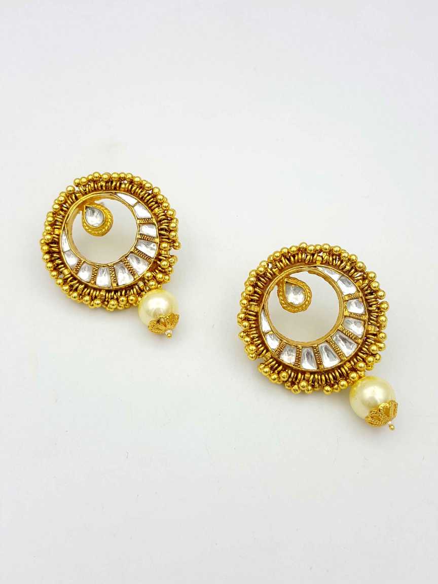 EARRING in JADAU KUNDAN Style | Design - 18597