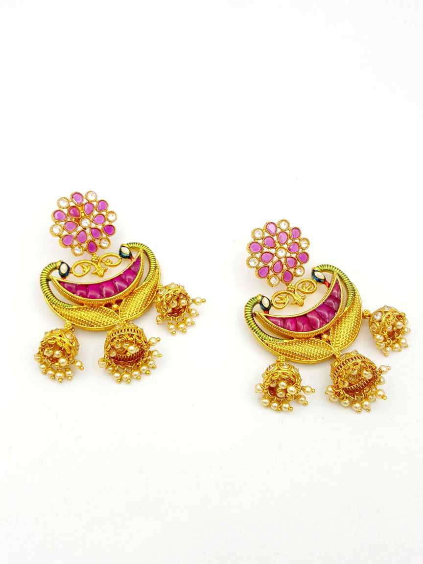 EARRING in JADAU KUNDAN Style | Design - 18749