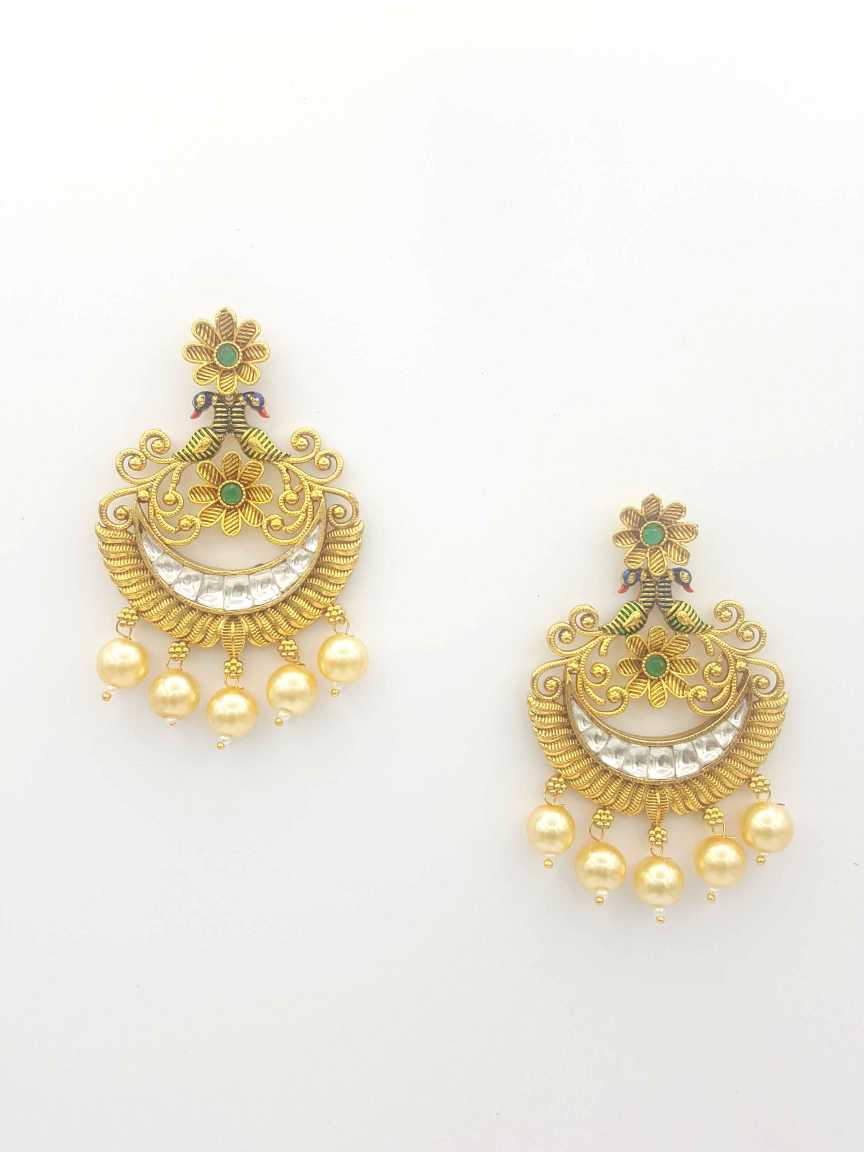 EARRING in JADAU KUNDAN Style | Design - 18754