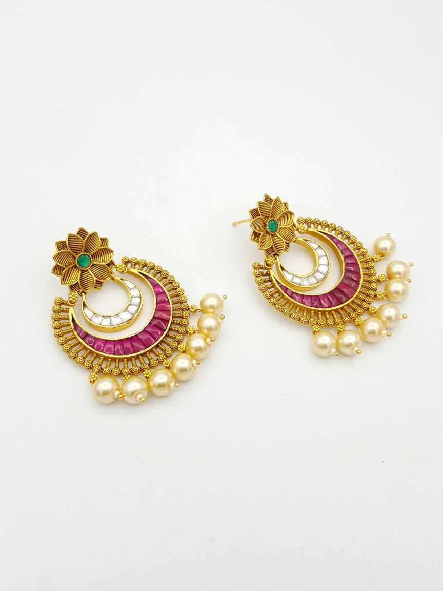 EARRING in JADAU KUNDAN Style | Design - 18755