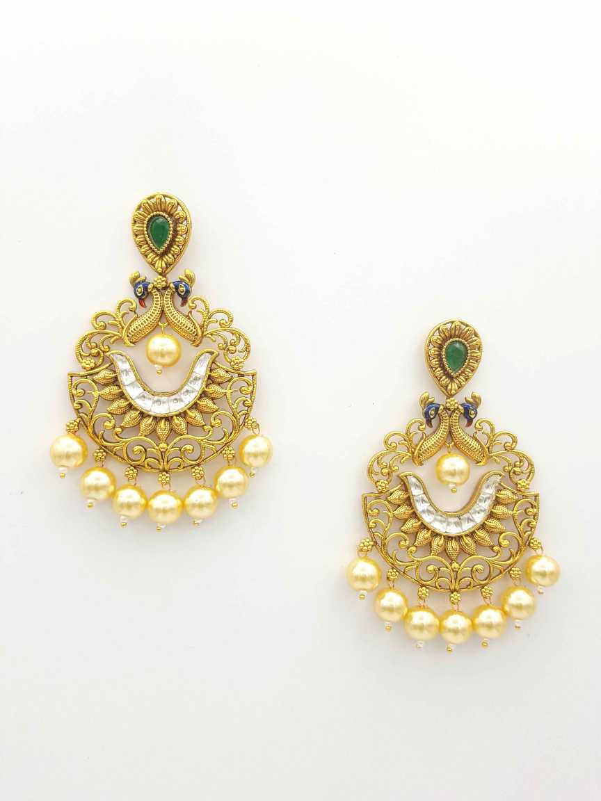 EARRING in JADAU KUNDAN Style | Design - 18760