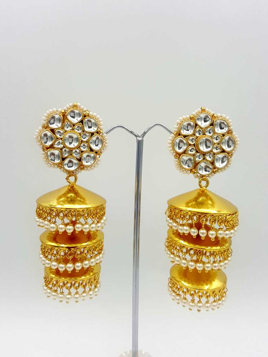 EARRING in JADAU KUNDAN Style | Design - 18956