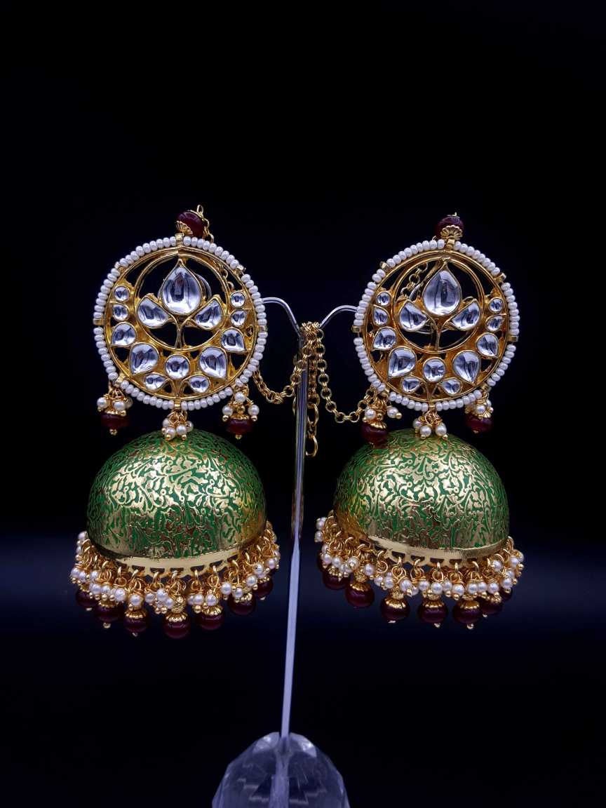 EARRING in JADAU KUNDAN Style | Design - 19531