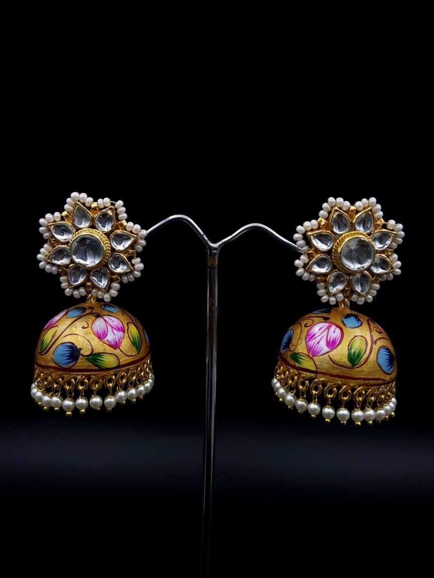 EARRING in JADAU KUNDAN Style | Design - 19537