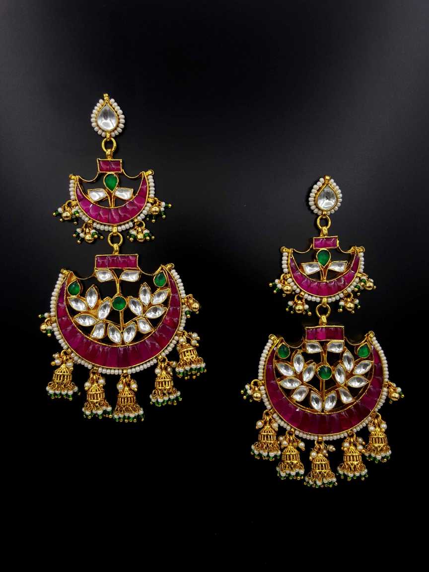 EARRING in JADAU KUNDAN Style | Design - 19660