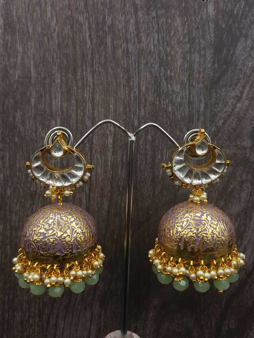 EARRING in JADAU KUNDAN Style | Design - 19763