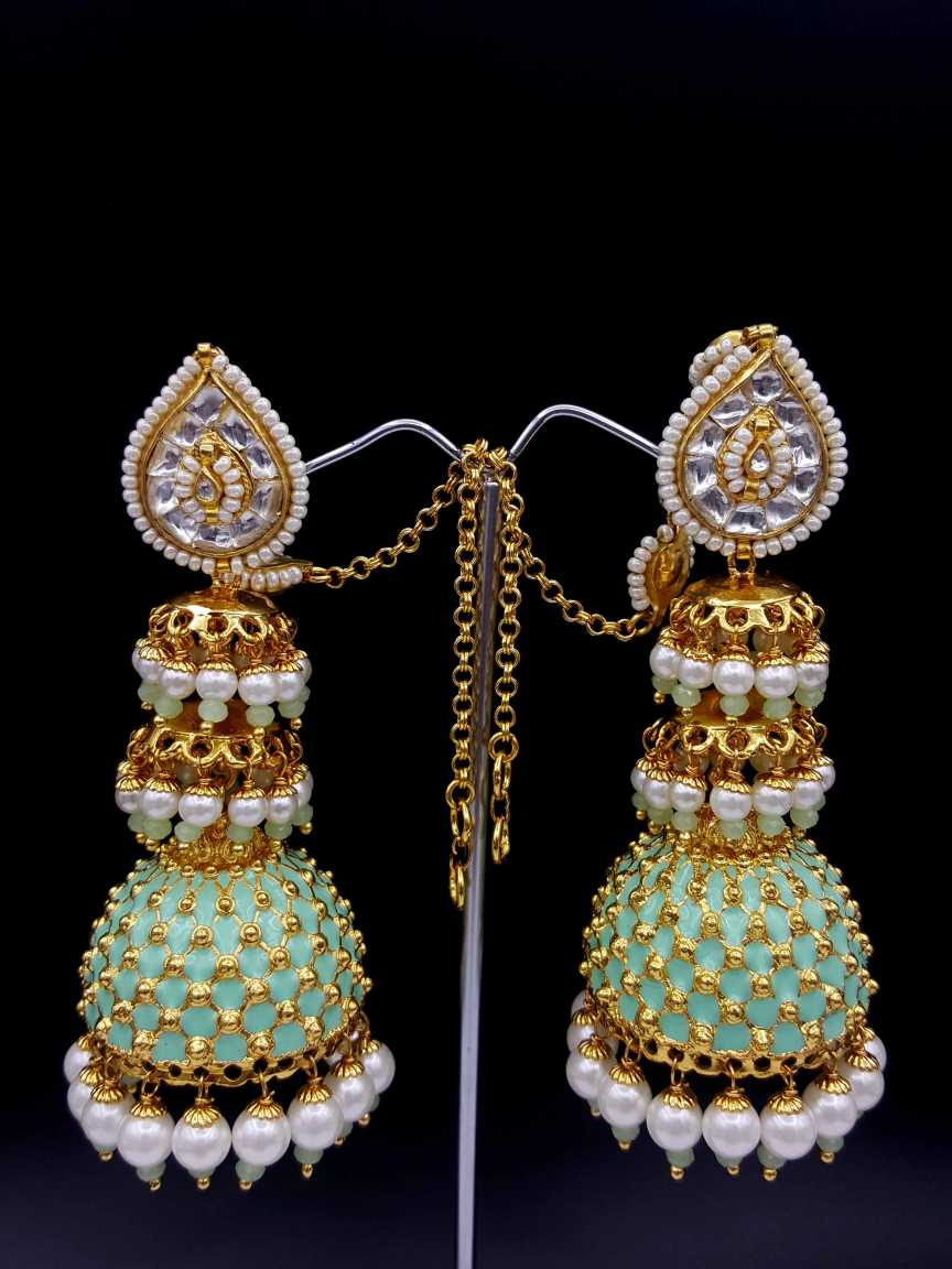 EARRING in JADAU KUNDAN Style | Design - 19772