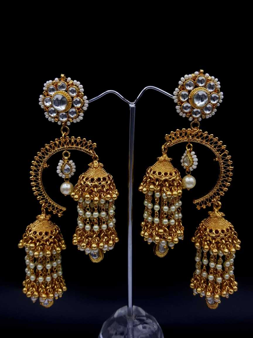 EARRING in JADAU KUNDAN Style | Design - 19823