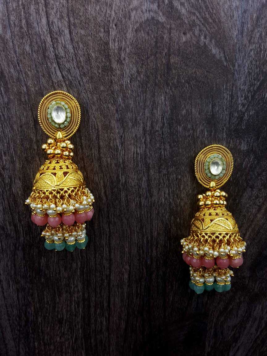 EARRING in JADAU KUNDAN Style | Design - 20381