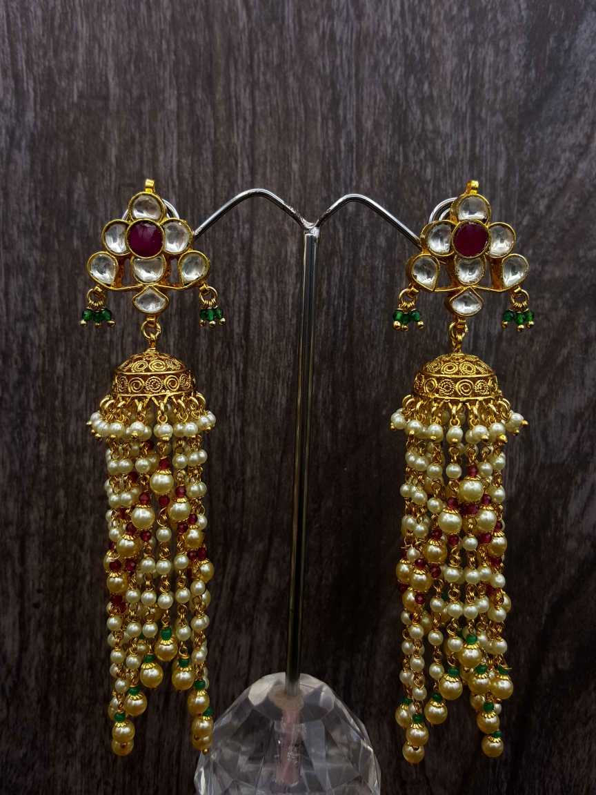 EARRING in JADAU KUNDAN Style | Design - 20482