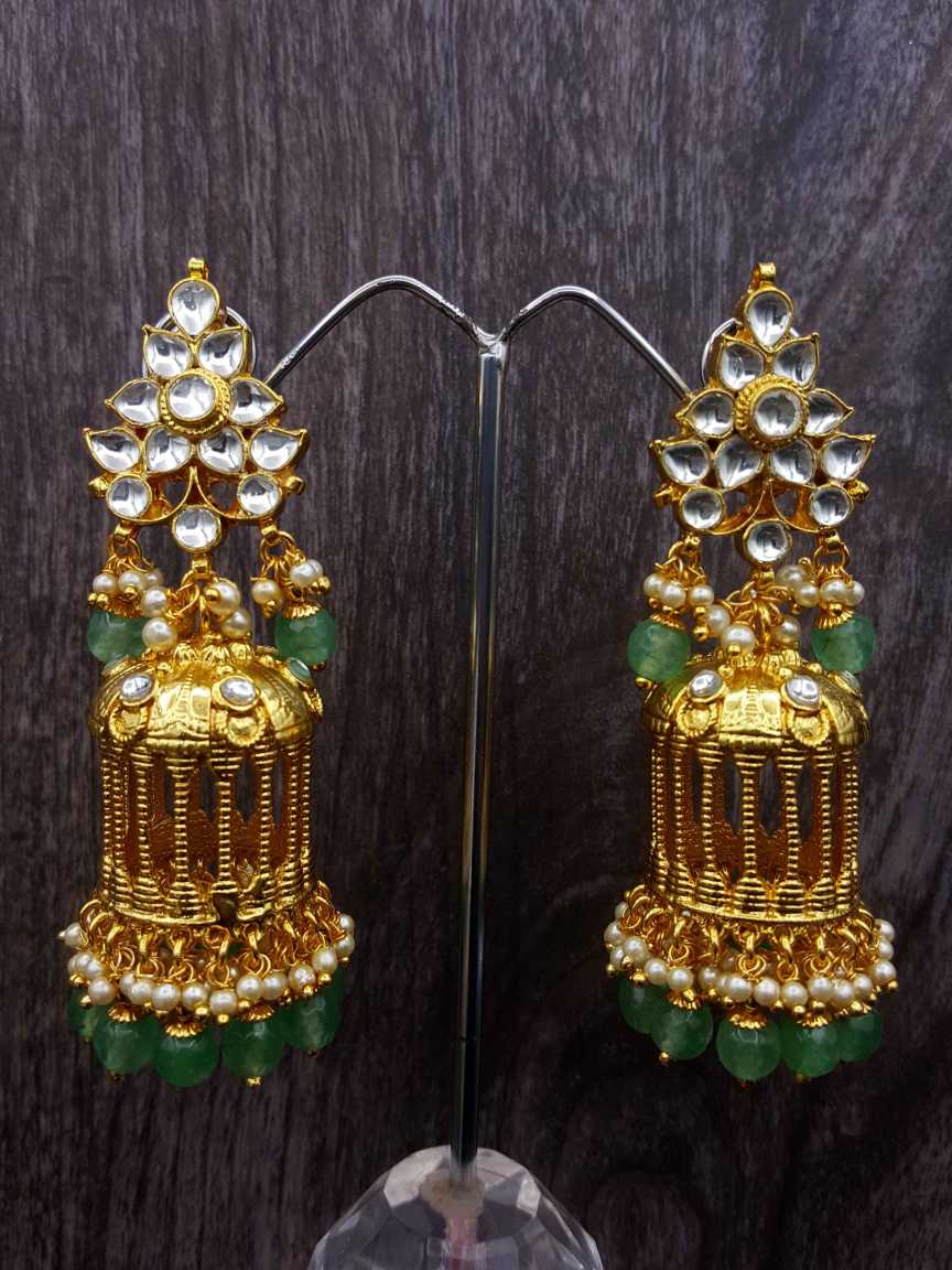 EARRING in JADAU KUNDAN Style | Design - 20537