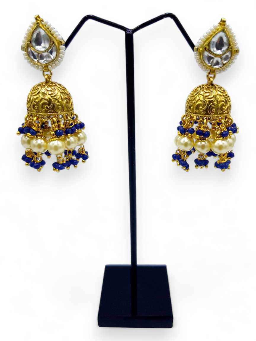 EARRING in JADAU KUNDAN Style | Design - 21465