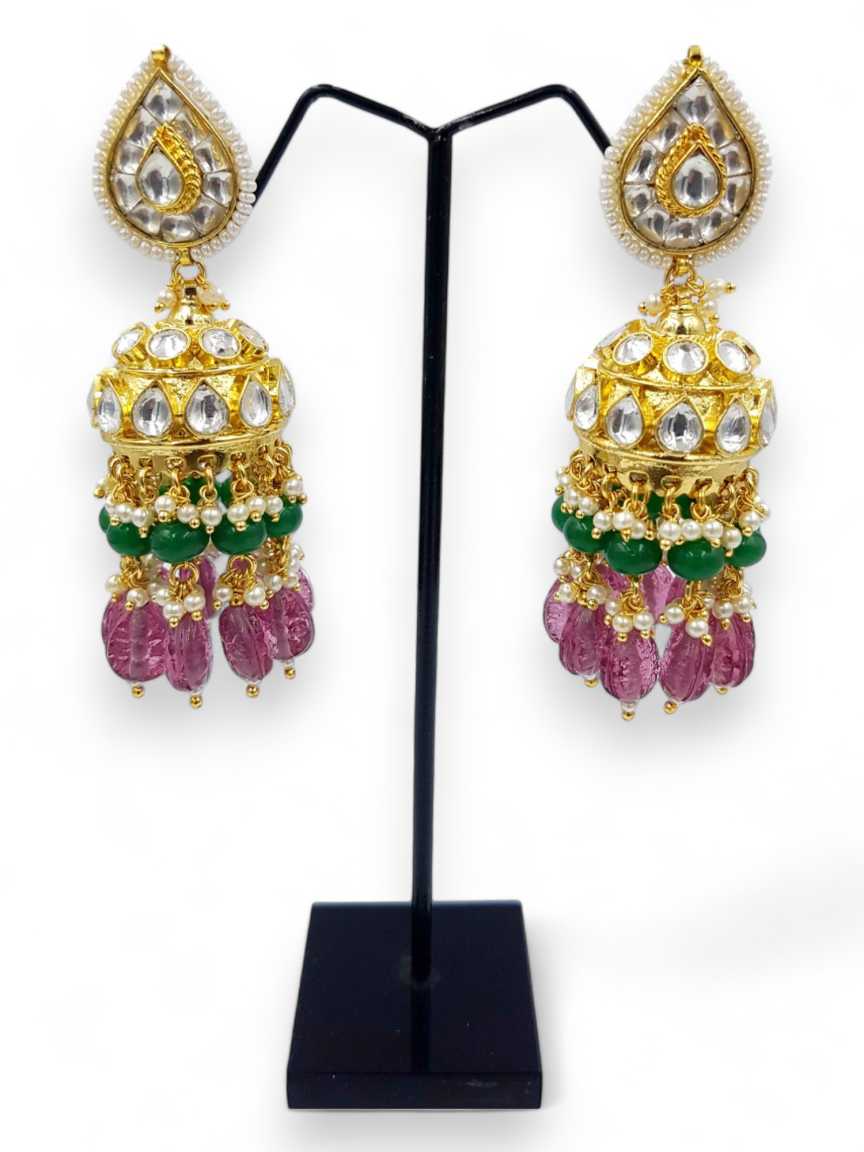 EARRING in JADAU KUNDAN Style | Design - 22079
