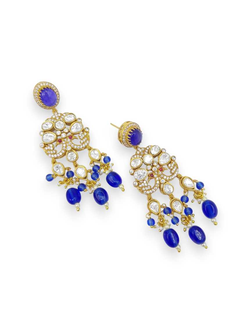 EARRING IN JADAU KUNDAN STYLE | DESIGN - 22805