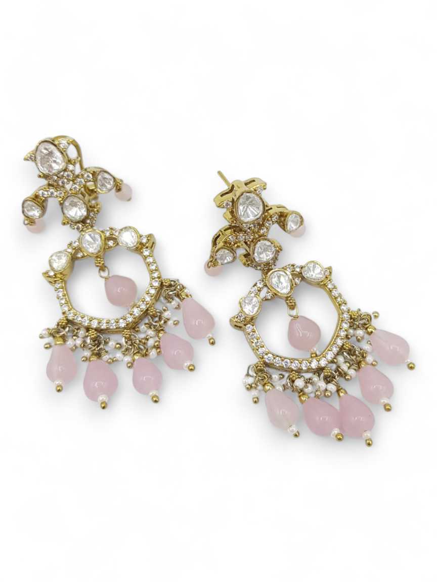 EARRING IN JADAU KUNDAN STYLE | DESIGN - 22822