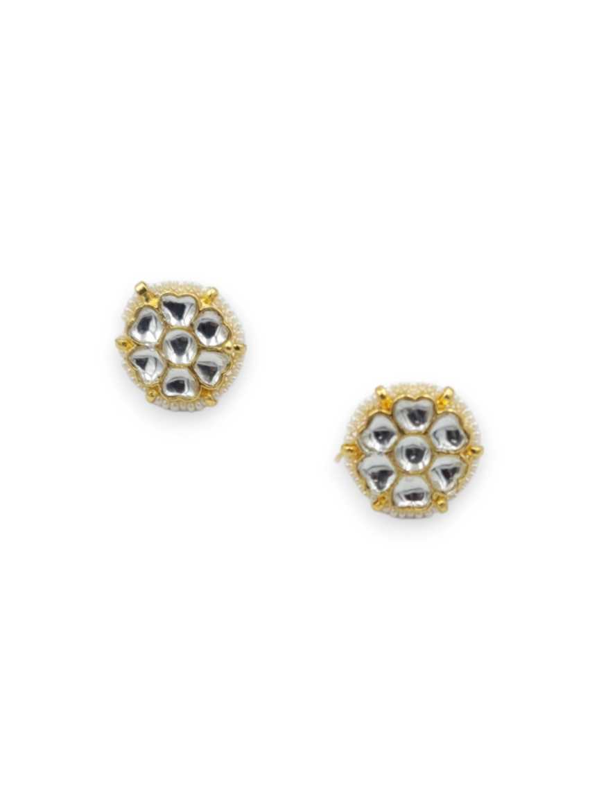 EARRING IN JADAU KUNDAN STYLE | DESIGN - 23092