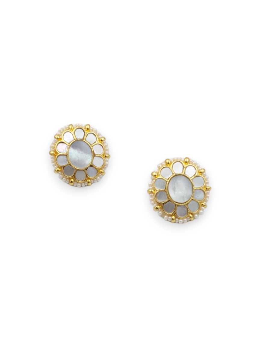 EARRING IN JADAU KUNDAN STYLE | DESIGN - 23093