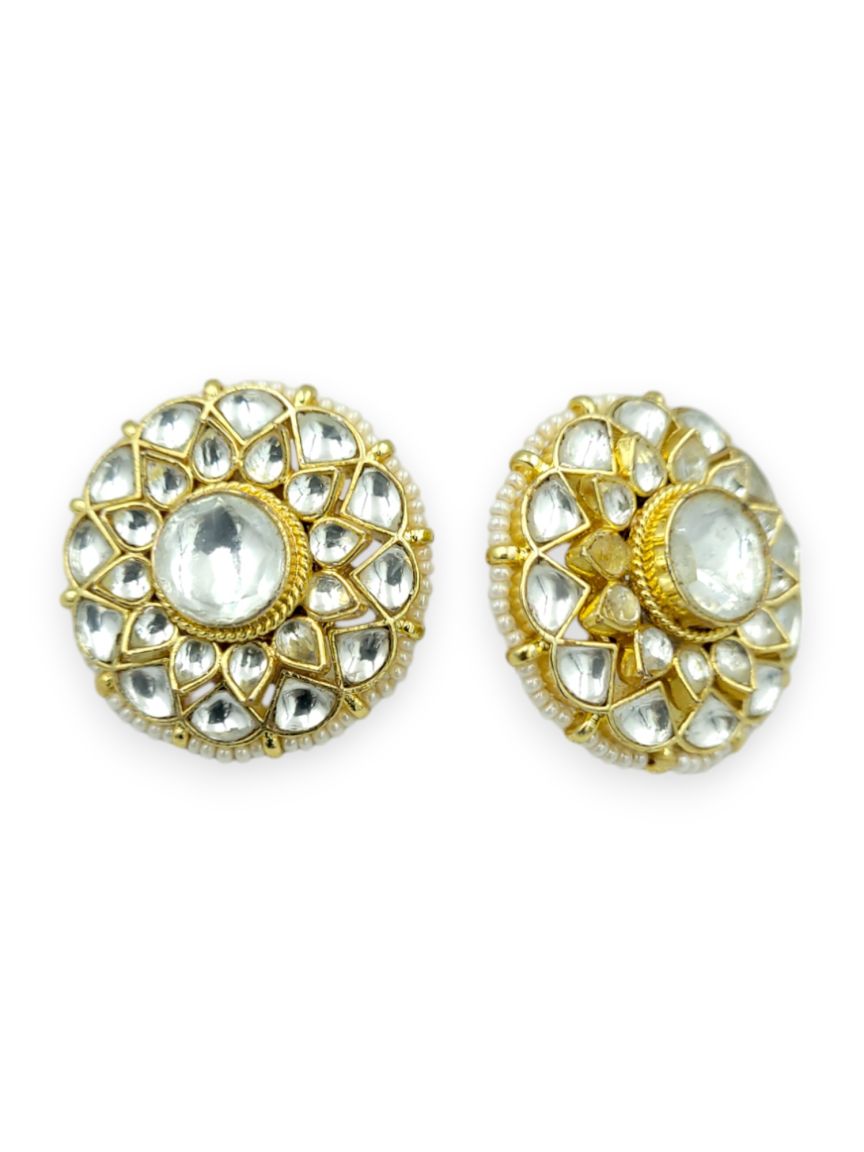 EARRING IN JADAU KUNDAN STYLE | DESIGN - 23949
