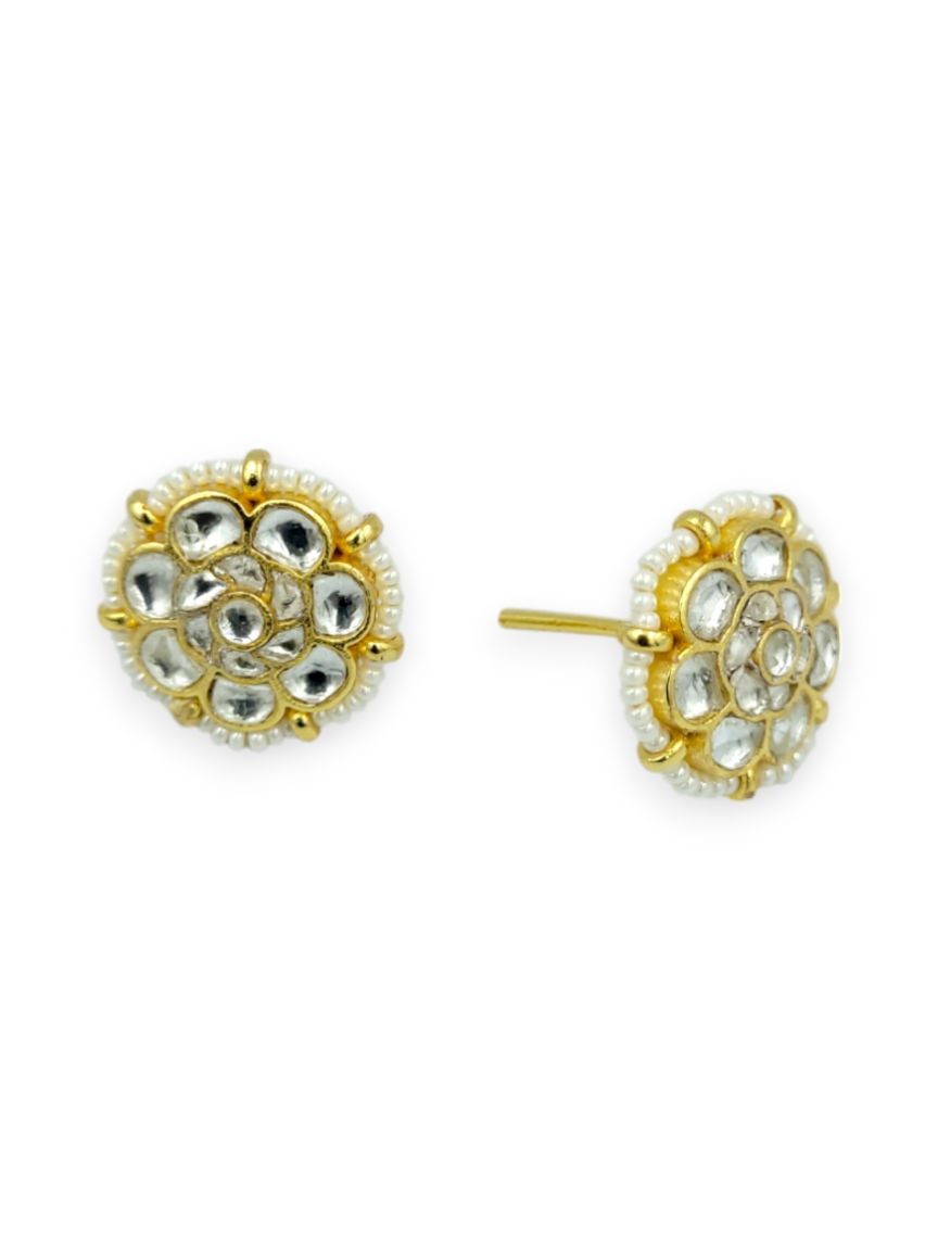EARRING IN JADAU KUNDAN STYLE | DESIGN - 23950