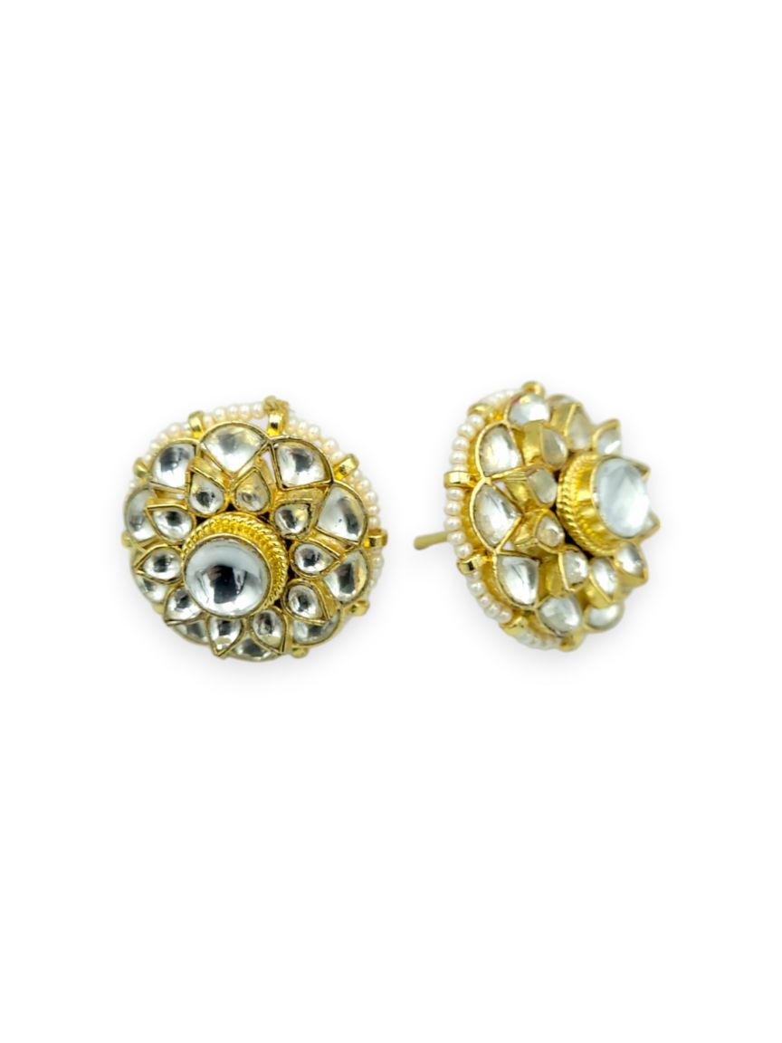 EARRING IN JADAU KUNDAN STYLE | DESIGN - 23951