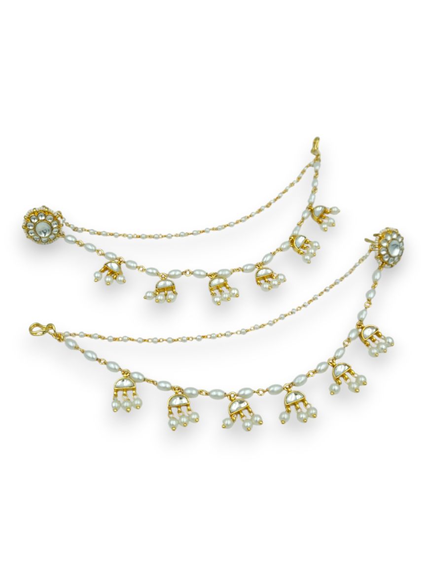 EARRING IN JADAU KUNDAN STYLE | DESIGN - 24183