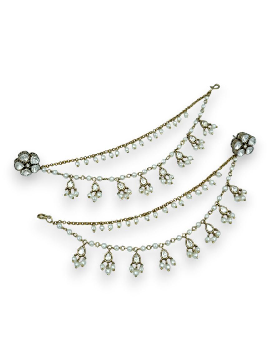 EARRING IN JADAU KUNDAN STYLE | DESIGN - 24194