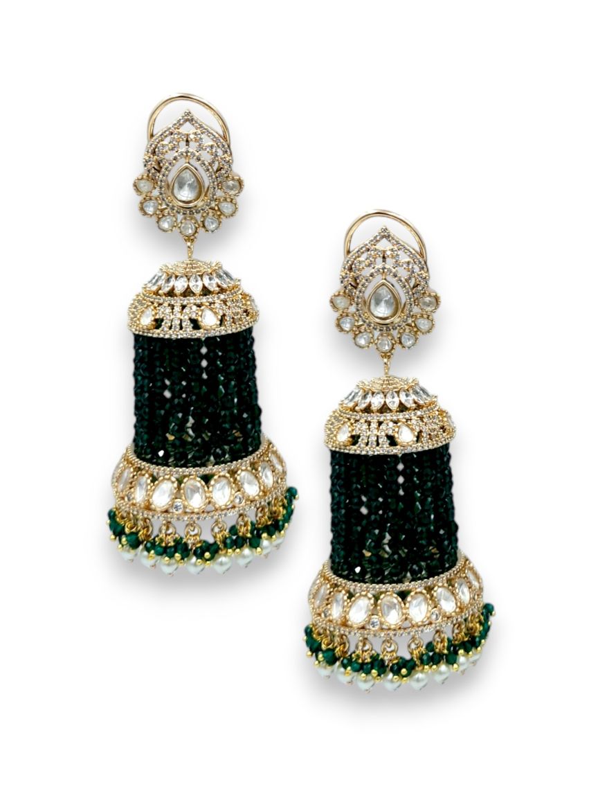 EARRING IN JADAU KUNDAN STYLE | DESIGN - 24238