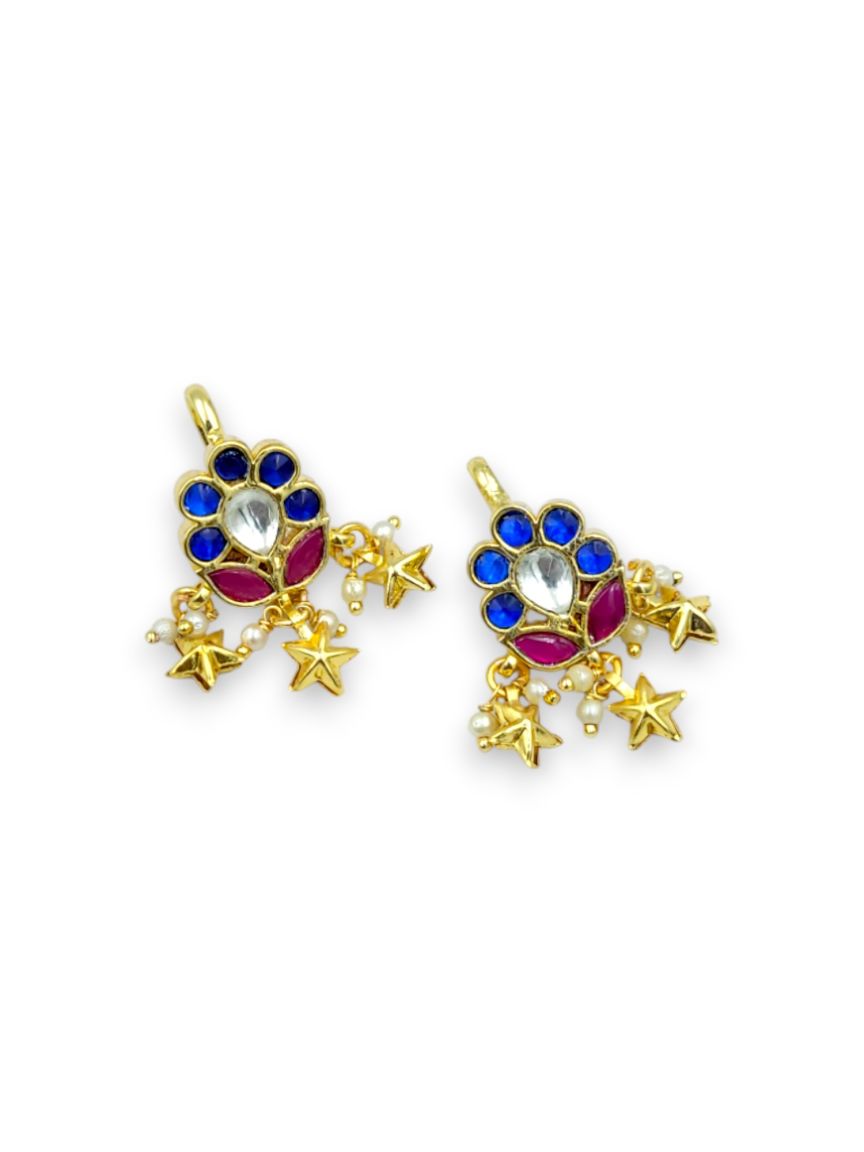 EARRING IN JADAU KUNDAN STYLE | DESIGN - 24328