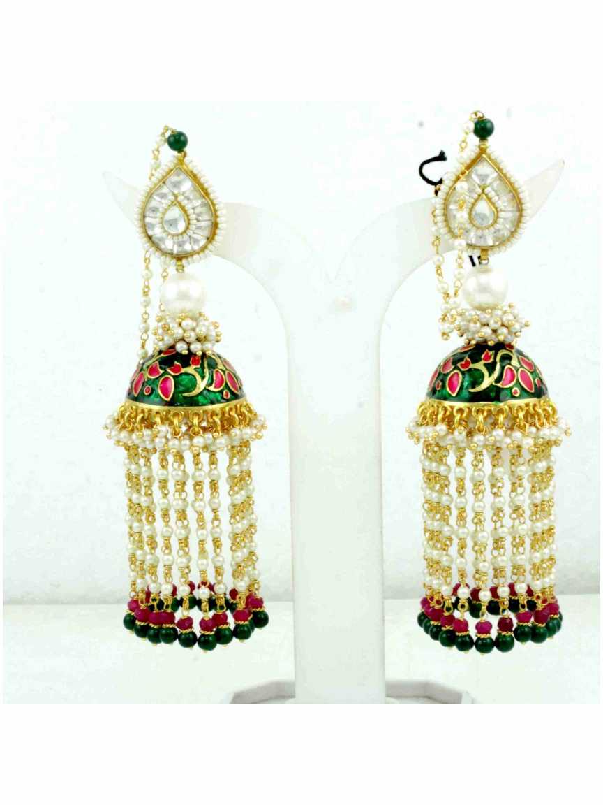 EARRING in MEENAKARI Style | Design - 11973