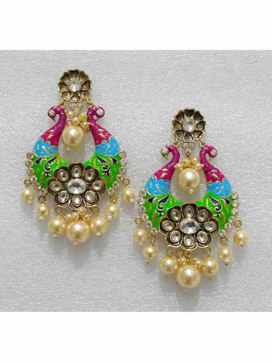 EARRING in MEENAKARI Style | Design - 15226