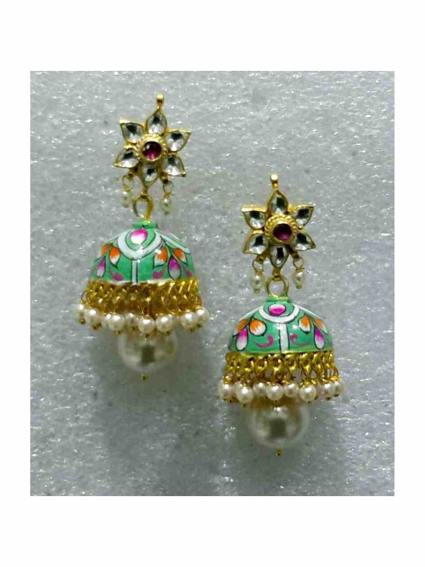 EARRING in MEENAKARI Style | Design - 15799