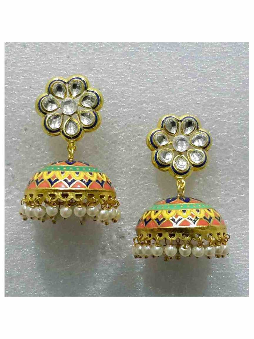EARRING in MEENAKARI Style | Design - 15878