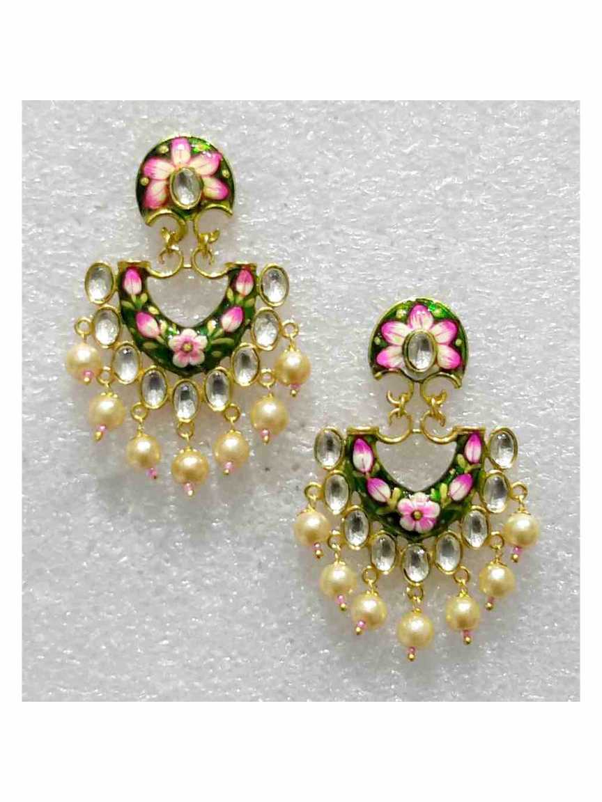 EARRING in MEENAKARI Style | Design - 15910