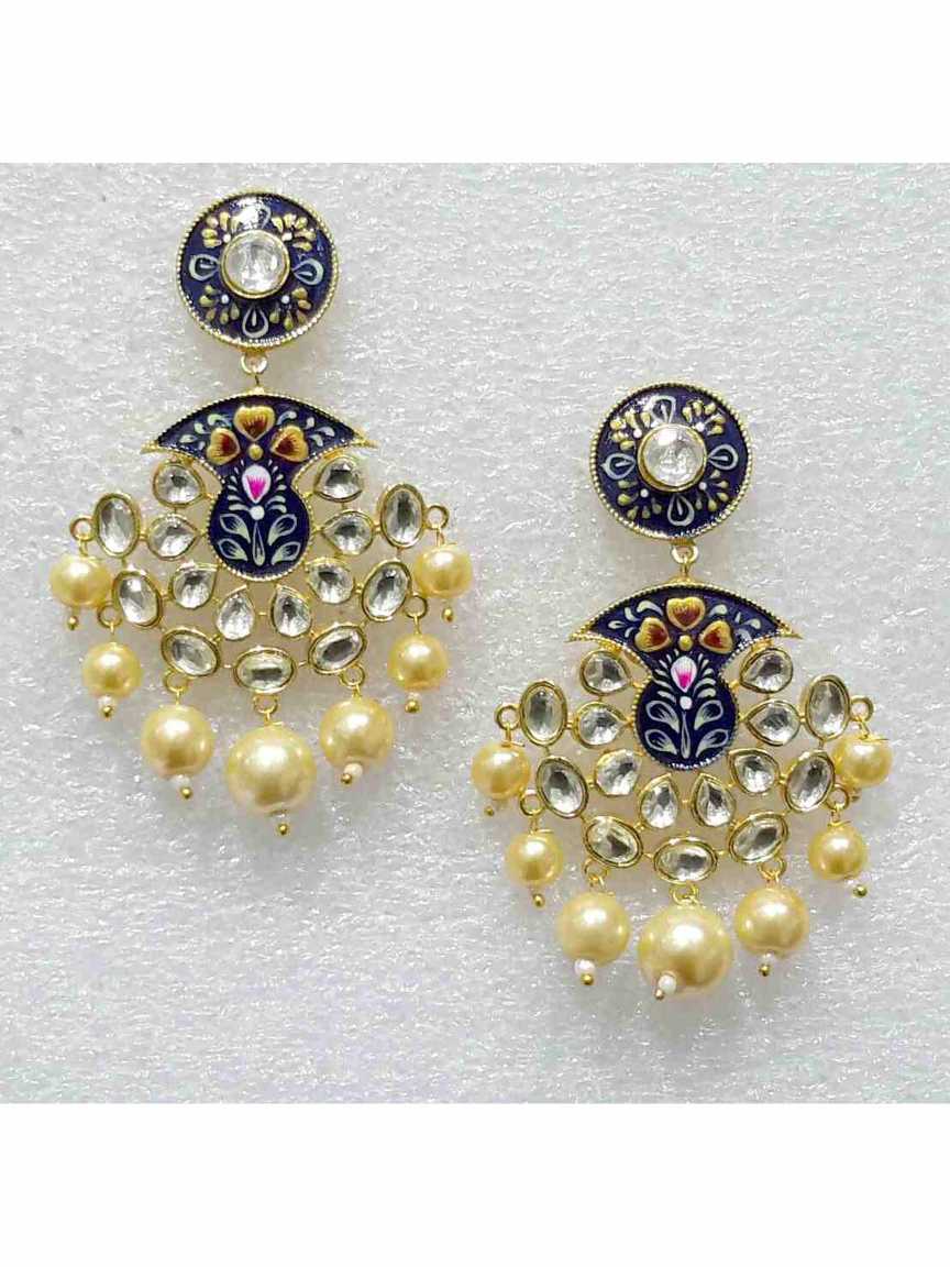 EARRING in MEENAKARI Style | Design - 15912