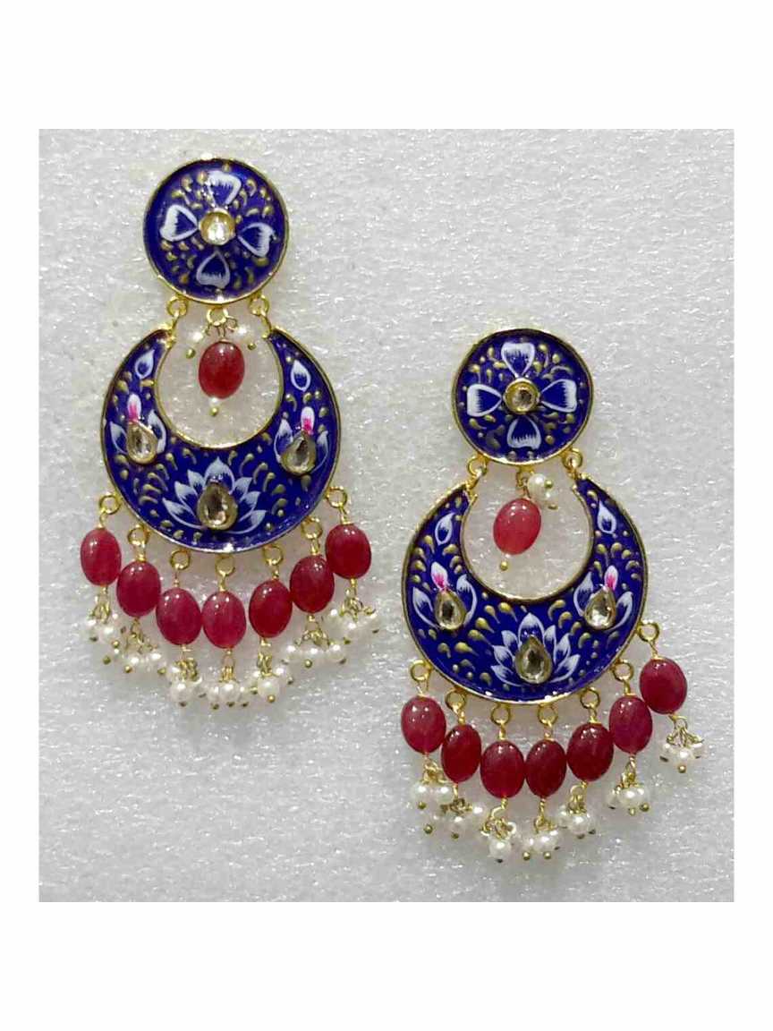 EARRING in MEENAKARI Style | Design - 15913