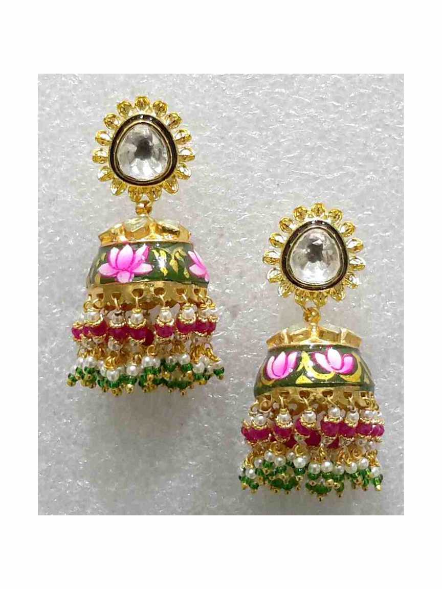 EARRING in MEENAKARI Style | Design - 15933