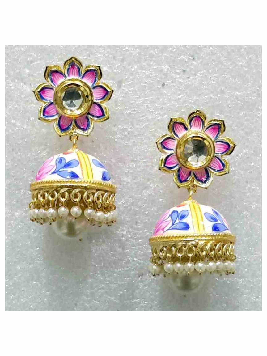 EARRING in MEENAKARI Style | Design - 15937