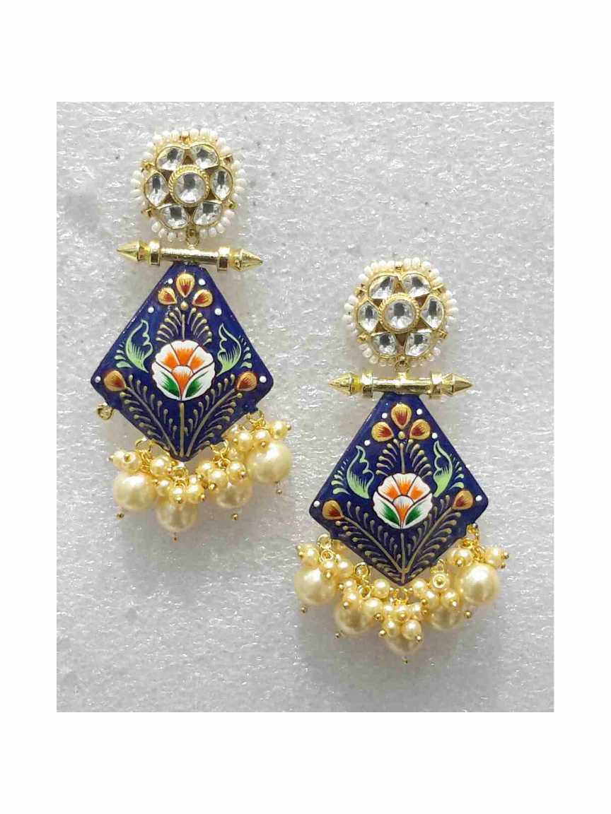 EARRING in MEENAKARI Style | Design - 16068