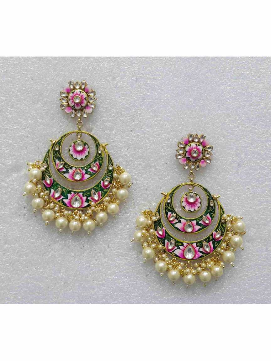 EARRING in MEENAKARI Style | Design - 16089