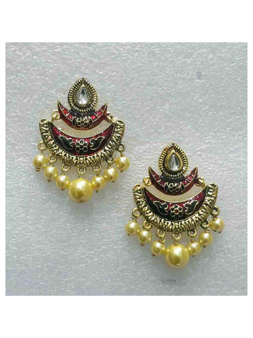 EARRING in MEENAKARI Style | Design - 16095