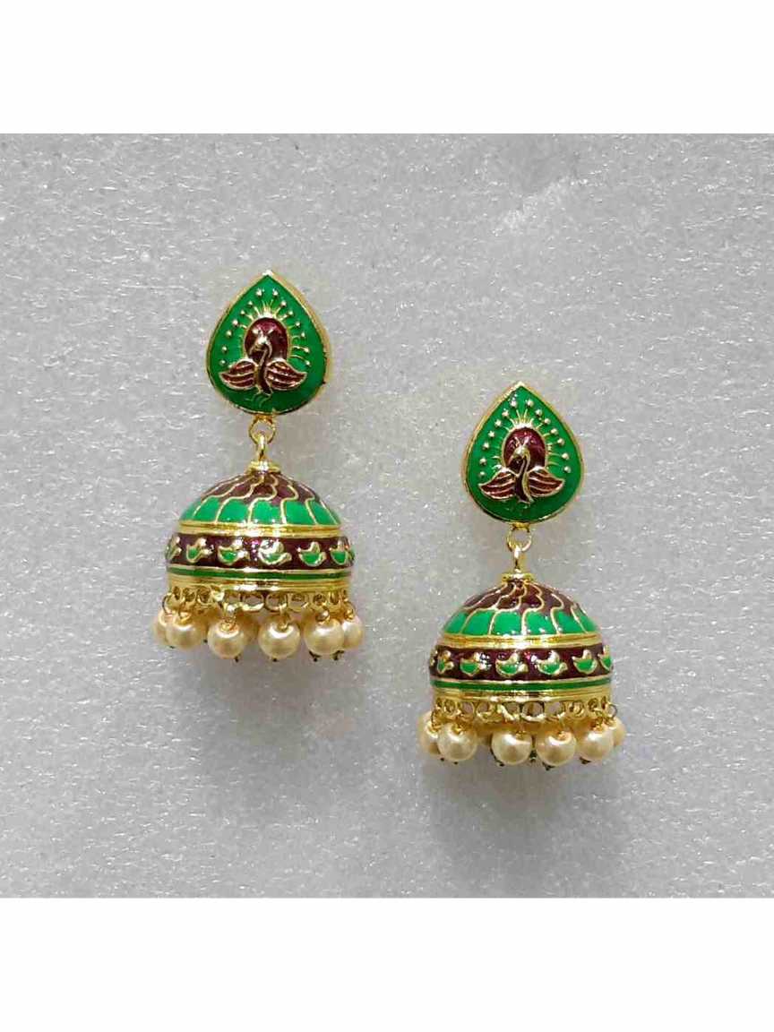 EARRING in MEENAKARI Style | Design - 16176