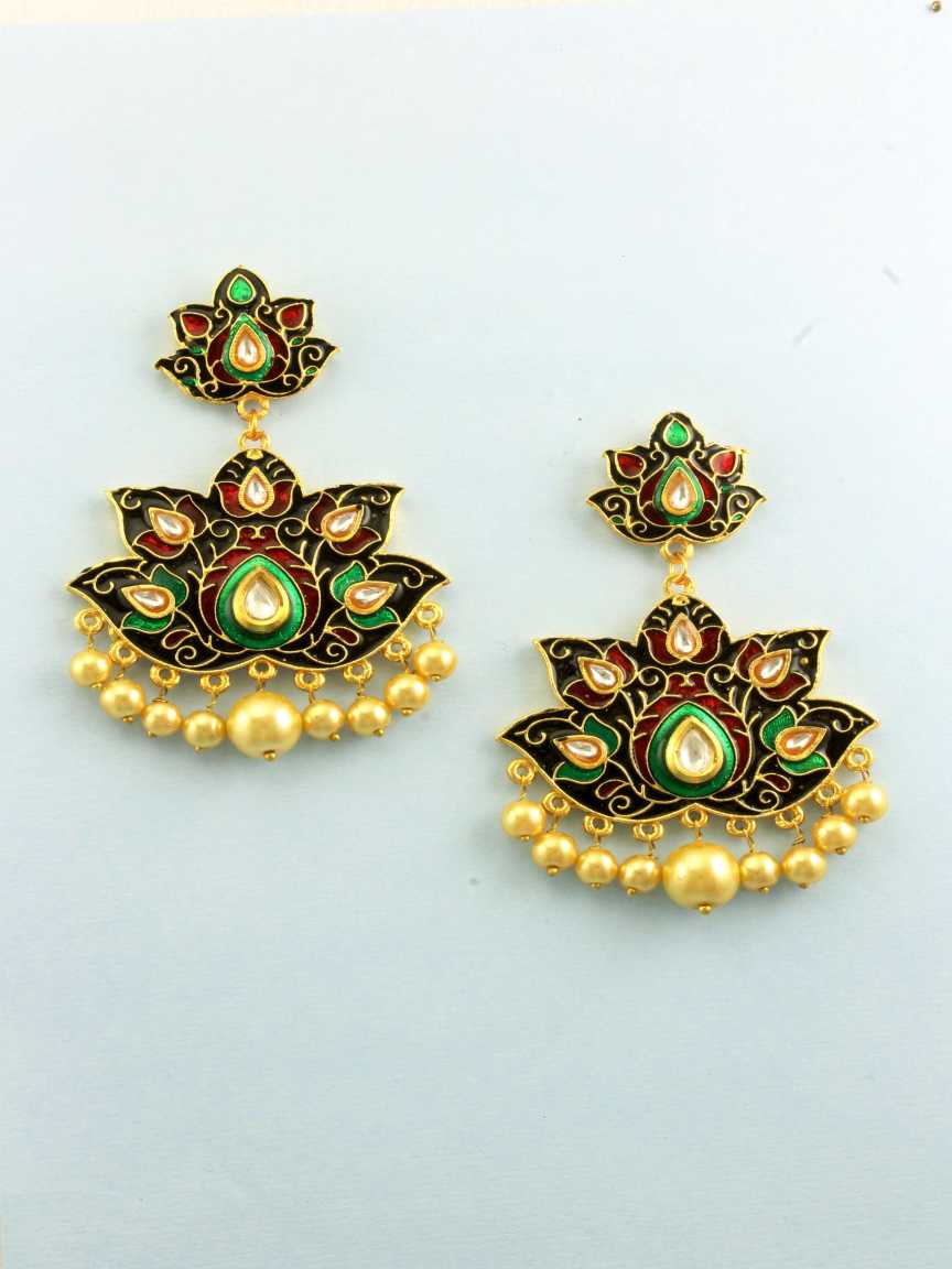 EARRING in MEENAKARI Style | Design - 16295